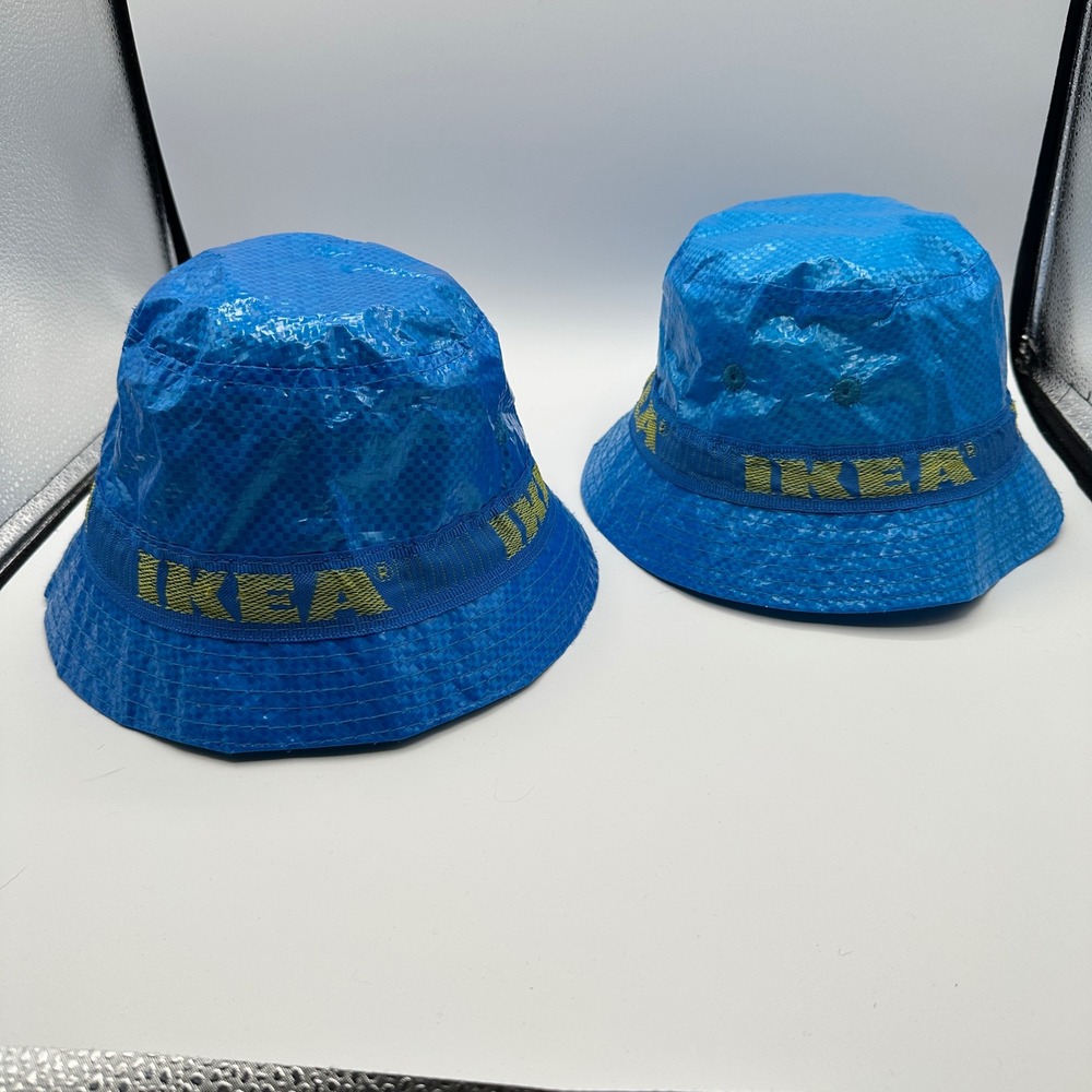 IKEA KNORVA Bucket Hat Unisex Blue Frakta Bag Streetwear Rain Sun Festival Set